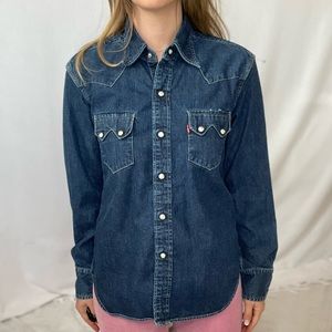 Levi's Western Wear Denim Button-Up with Pearl Snaps